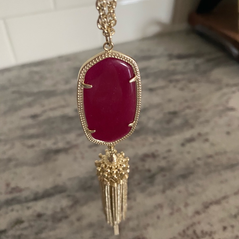 Kendra Scott Red Rayne Necklace